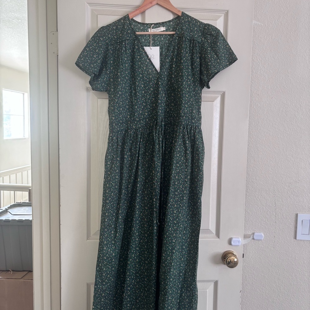 NWT Christy Dawn The Simple Dawn Dress in Moss Pear - Picture 2 of 13